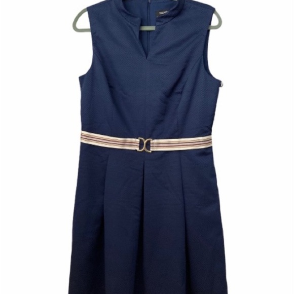 Ellen Tracy Royal Blue Sleeveless With Pockets Size 12 Dress BNWT - Picture 1 of 8
